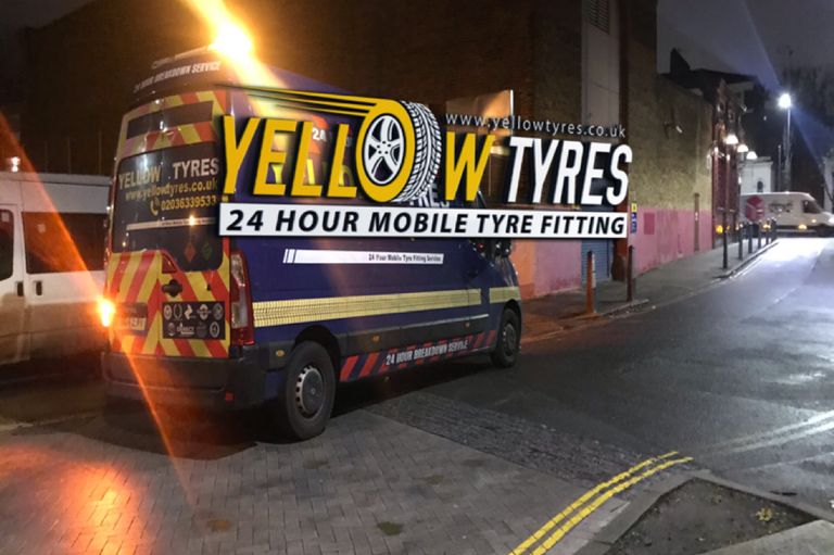 24 hour mobile tyre fitting service in Basildon